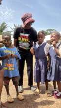 Dr. Carol with students