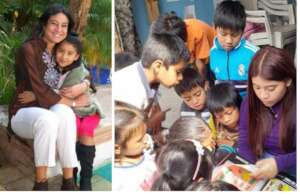 Saida with Debora 2013, and recently at the school