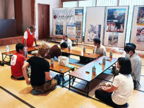 Talk meeting for persons with visual impairment