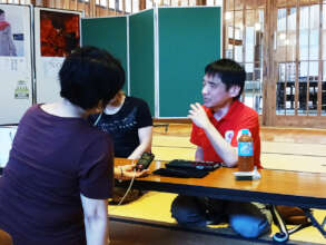 AAR Tamaru exchanging opinions with participants