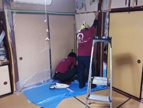Repairing the damaged house