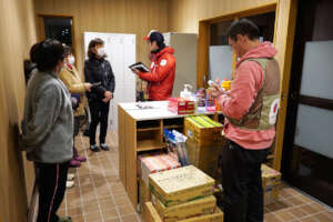 AAR staff interviewing group home members