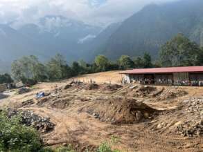 Foundation of kitchen/dining hall
