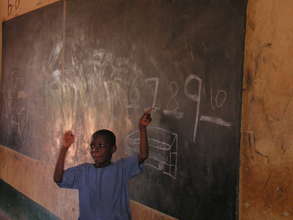 Student signing