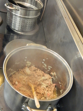 Pot simmering.