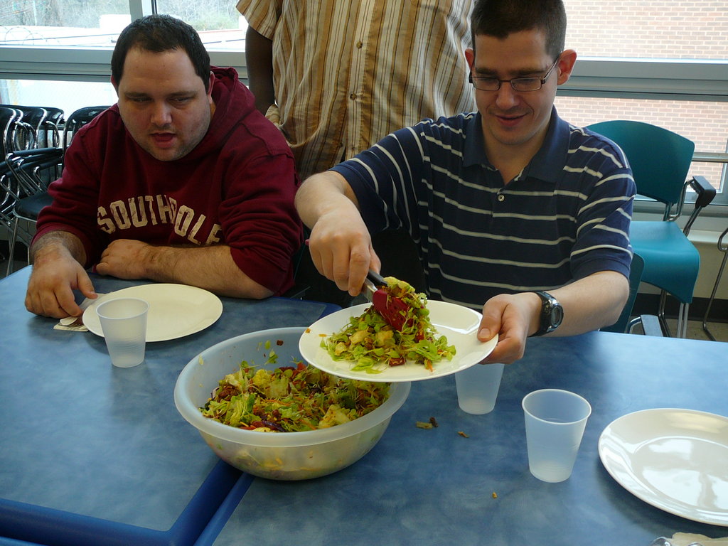 Teach healthy living skills to adults with autism