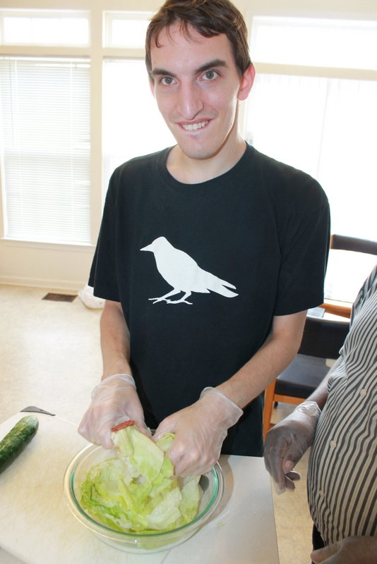 Teach healthy living skills to adults with autism
