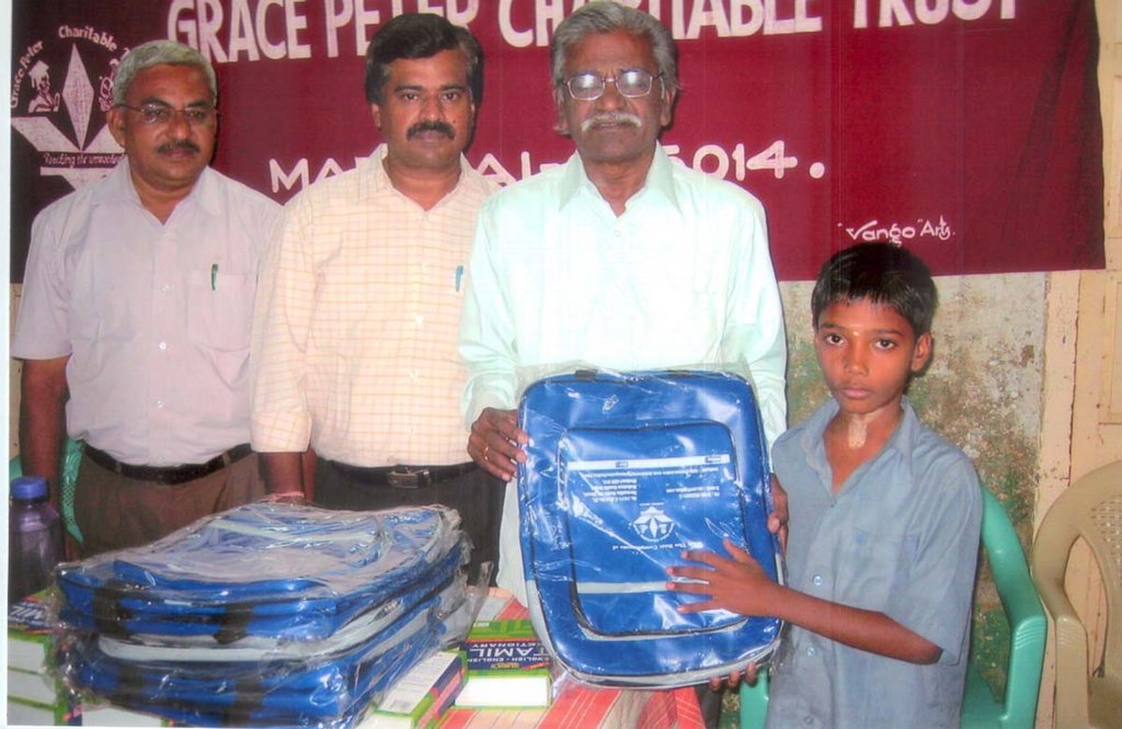 Educational support to a orphanage school student
