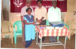 Educational support to a orphanage school student