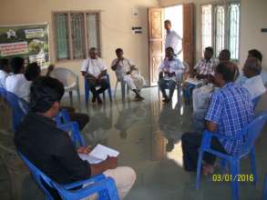 Mr. Yoganathan addressing youth and farmers
