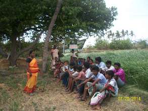 Theory class for Youth of Maniyankurichi village