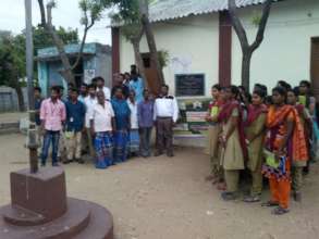 Village people and Youth participate in PRA