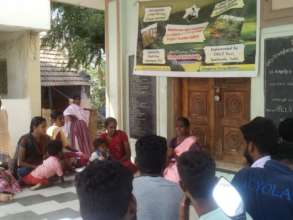 Mrs. R. Victoria explaining importance of Agri