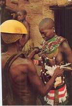 A traditional healer at work