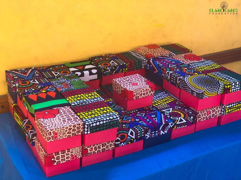 Boxes done by trainees