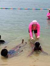 Survival Swimming lessons in a local river