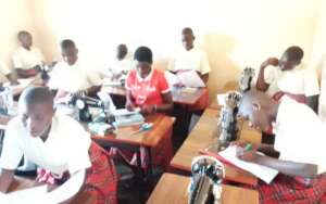 students are engaged in a weekly test