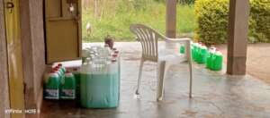 KIFA is training Girls: how to make liquid soap
