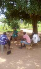 A staff of KIFA on the outreaching program: Water