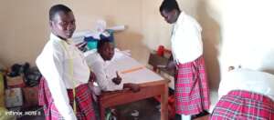 Students engaging in a practical test