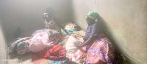 The mother, child and grandmother at the hospital