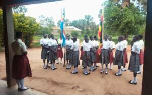 The students are at assembly
