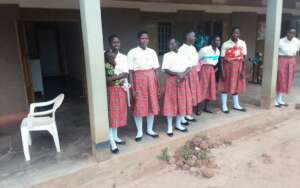 The mixed two students are at the college