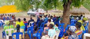 Community engagement meeting in process