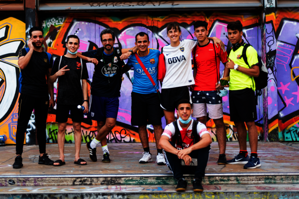 Right to sport. Homelessmess&Refugees. Barcelona