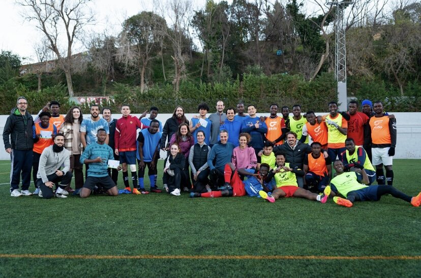 Right to sport. Homelessmess&Refugees. Barcelona