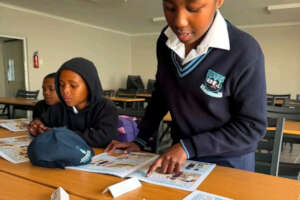 Children at a DICT School Activation in Gansbaai