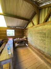 interior of the small room being used for classes