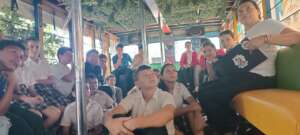 Students Learn aboard the Rana Chiva bus classroom