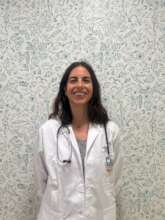 Almudena, one of the young pediatricians supported