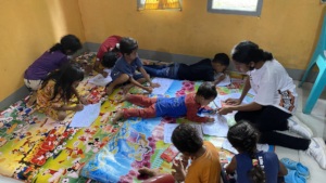 Child-safe space with edu-fun activities