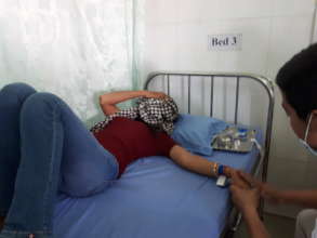 Hiding from the doctor's needles under a kroma