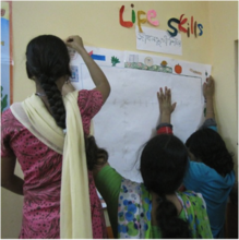 Girls in the Senhoa Pilot Program in India
