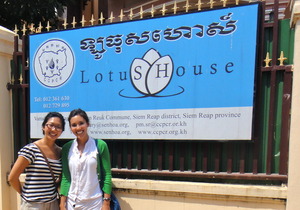 Country Director, Debra, and Me at Lotus House