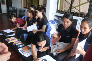Our artisans at a self-improvement workshop.