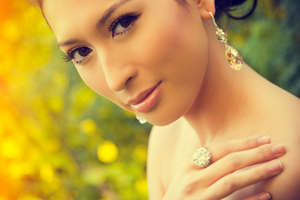 The Antoinette Earrings made by girls in Cambodia