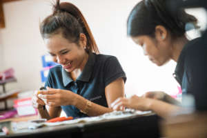 Our artisans at work. Photo by John D Russell.