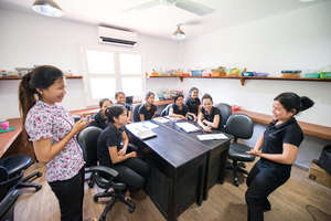 Sinoun with our artisan students