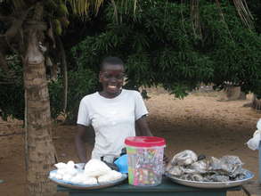Selling provisions by the roadside