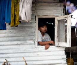 Boy at window