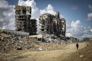 A street in ruins | Image credit: Fatima Hassouna