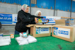 Plan staff pack boxes of first aid kits