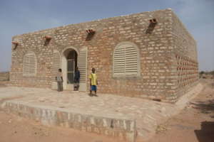 An onion-drying barn