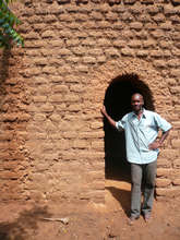 House in Ngolofala, front door