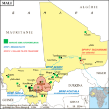 Map showing new regional centers