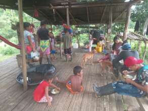 Chadiz's environmental workshop and community meal